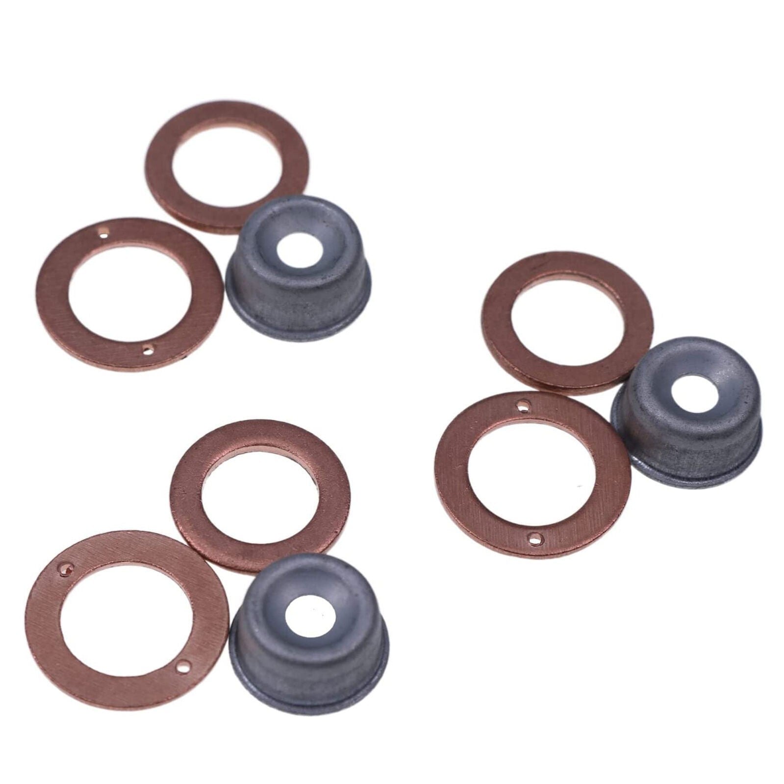 3X Cylinder Injector Seal Kit w/Heat Shield For Kubota D662 D7223 15221-94020