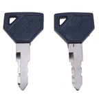 2 Pcs Ignition Keys 198360-52160 for Yanmar Excavator Grader Dozer John Deere