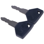 2 Pcs Ignition Keys 198360-52160 for Yanmar Excavator Grader Dozer John Deere