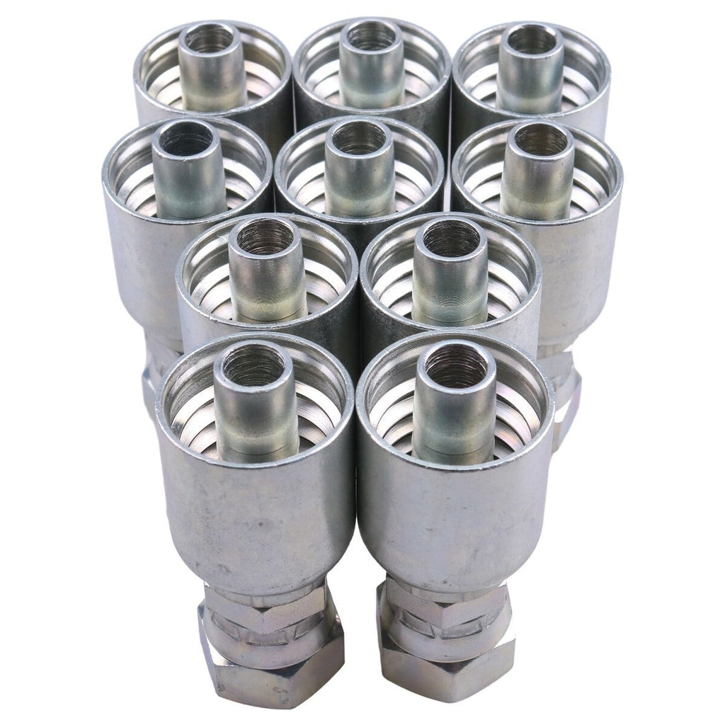 10PCS Hydraulic Hose Fitting With 1/2" Female JIC 10643-8-8 1064388 for Parker