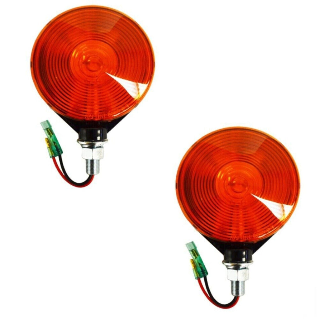 2X Hazard Lamp Assembly 3C081-75870 For Kubota Tractor M7040 M7060  M8540 M9540