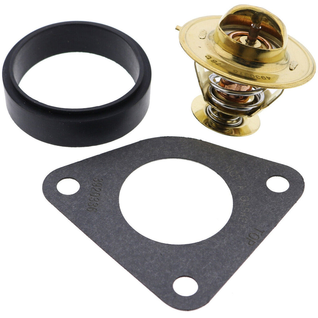 Thermostat w/Gasket Bushing 3917324 for Cummins 4B3.9 4BT3.9 4BTA3.9 6BT5.9