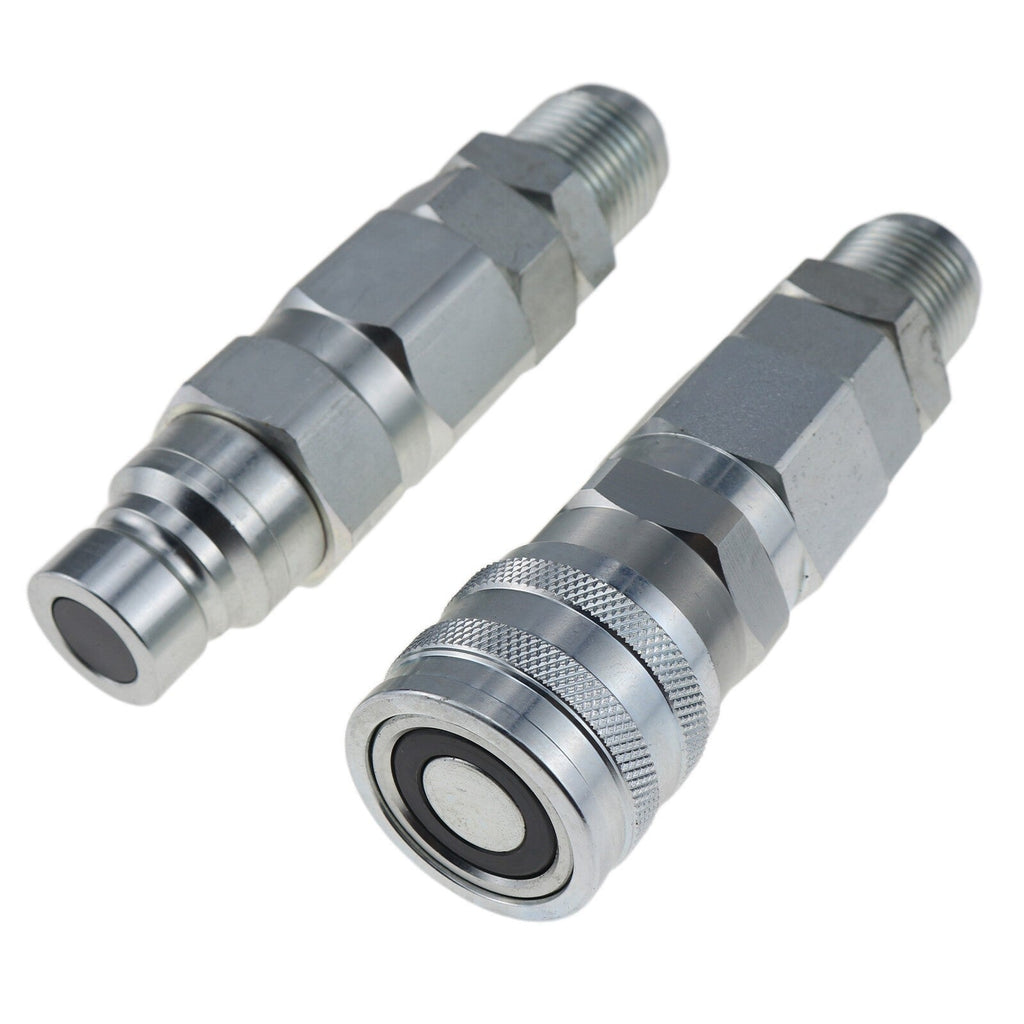 12 JIC Flat Face Hydraulic Quick Connect Coupler for Bobcat 7753 773 863 873 963