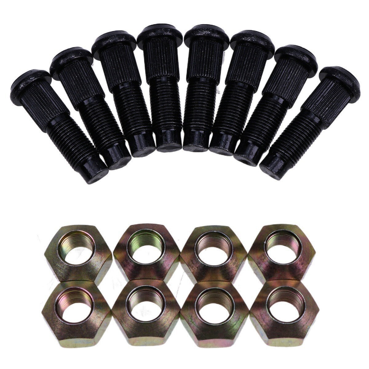 8X Wheel Nut & Bolt Kit 6564669 6709170 for Bobcat 751 753 763 S590 S595 S630