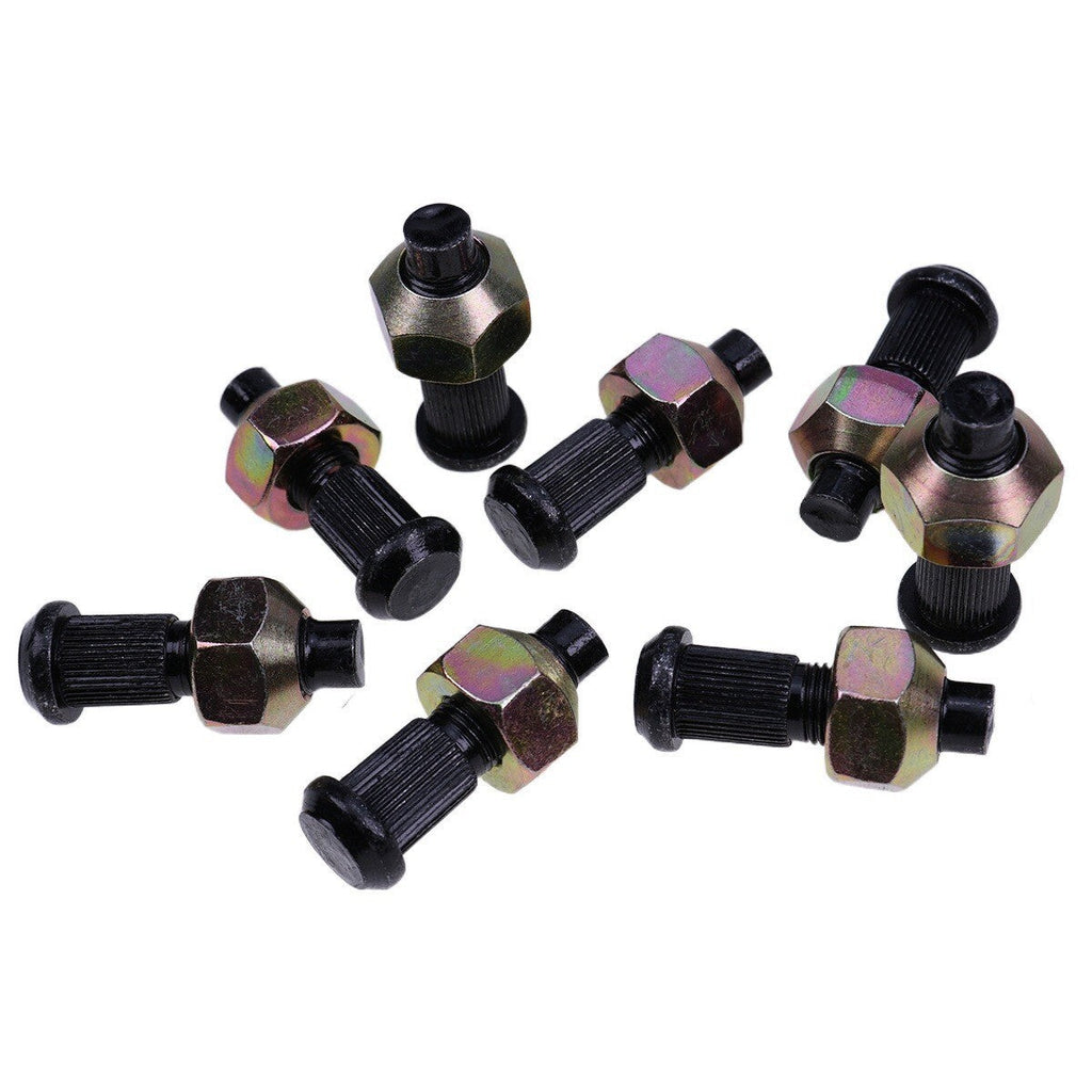8X Wheel Nut & Bolt Kit 6564669 6709170 for Bobcat 751 753 763 S590 S595 S630
