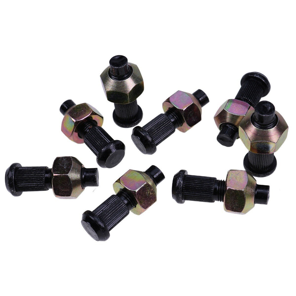 8X Wheel Nut & Bolt Kit 6564669 6709170 for Bobcat 751 753 763 S590 S595 S630
