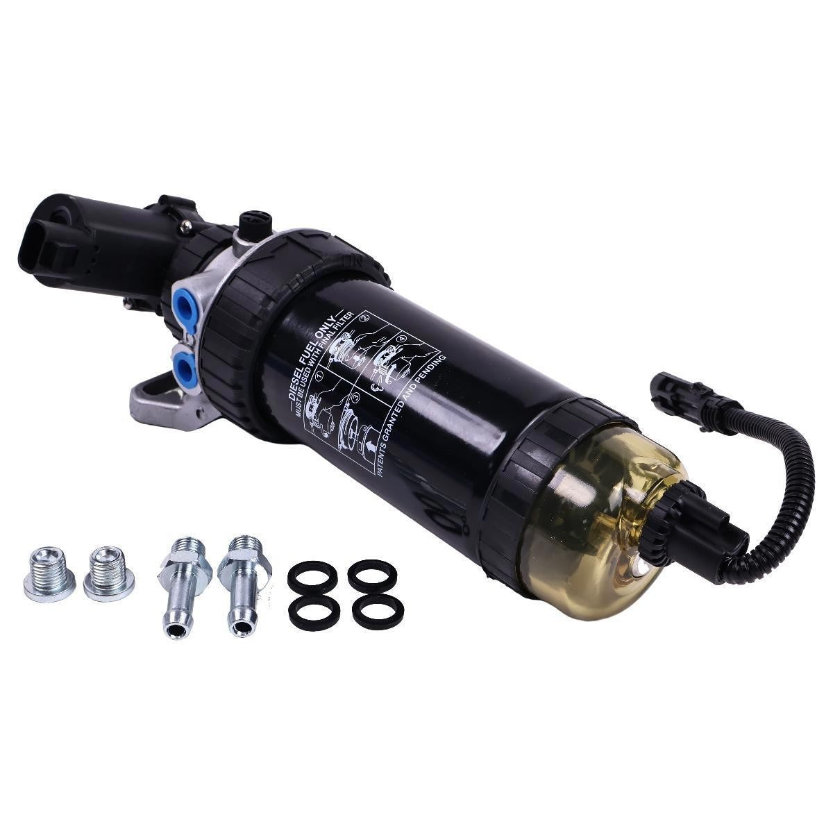 24V Fuel Filter Assy RE559946 for John Deere 4045 6068 210 130G 160GLC 180GLC