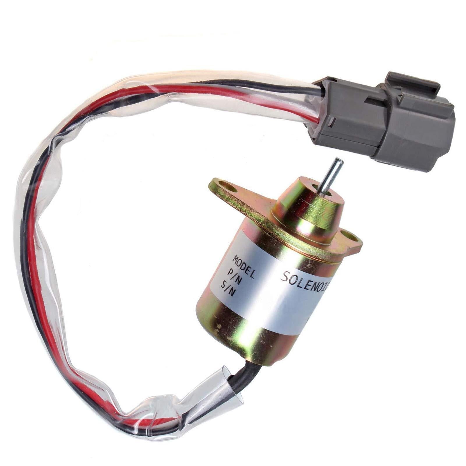 Fuel Shut Off Solenoid 129612-77940 for Yanmar 3TNV88-BPTB2 TB235 Doosan DH80