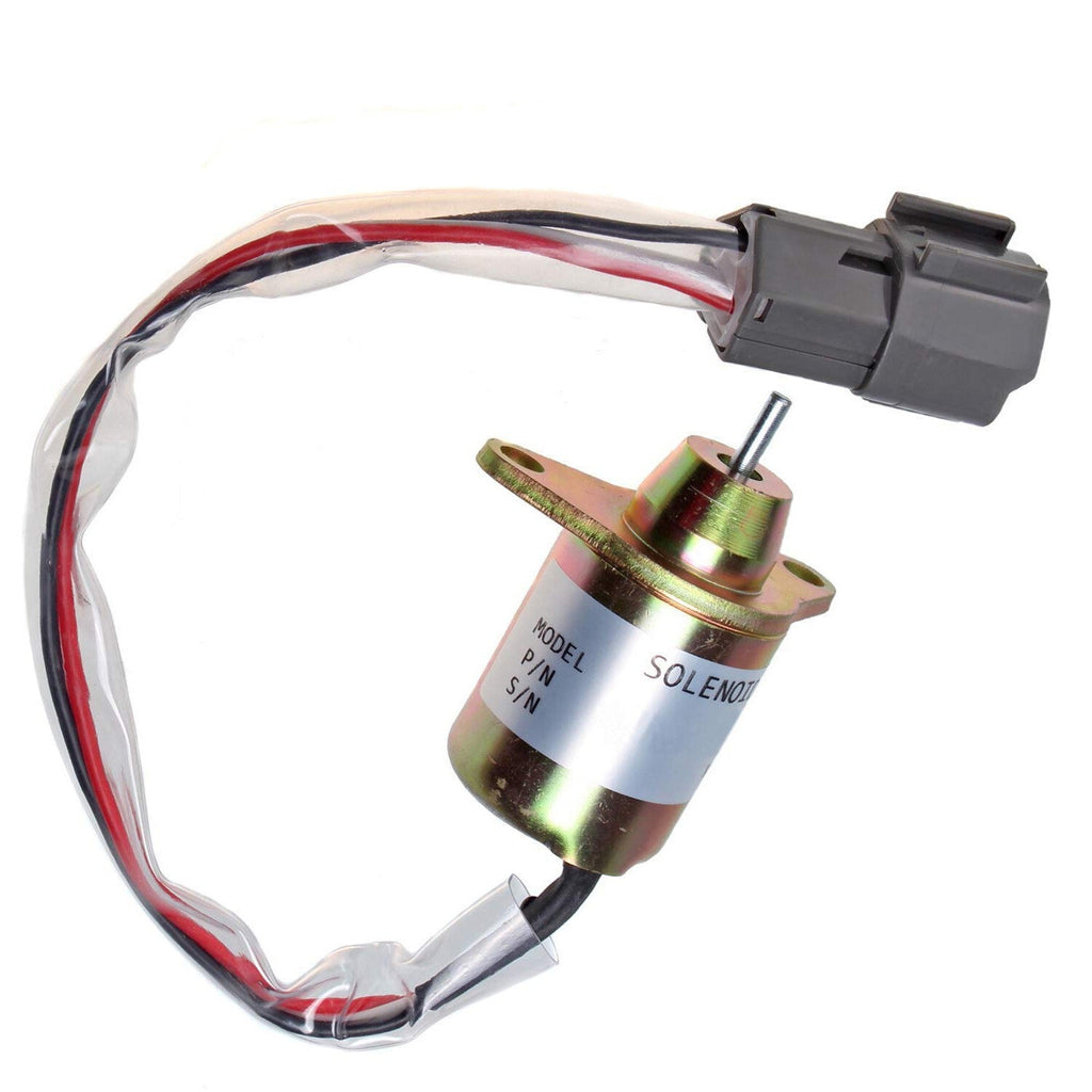 12V Fuel Shutoff Solenoid M808284 for John Deere 17D 17G 26G 27D 35D 50D 110 790