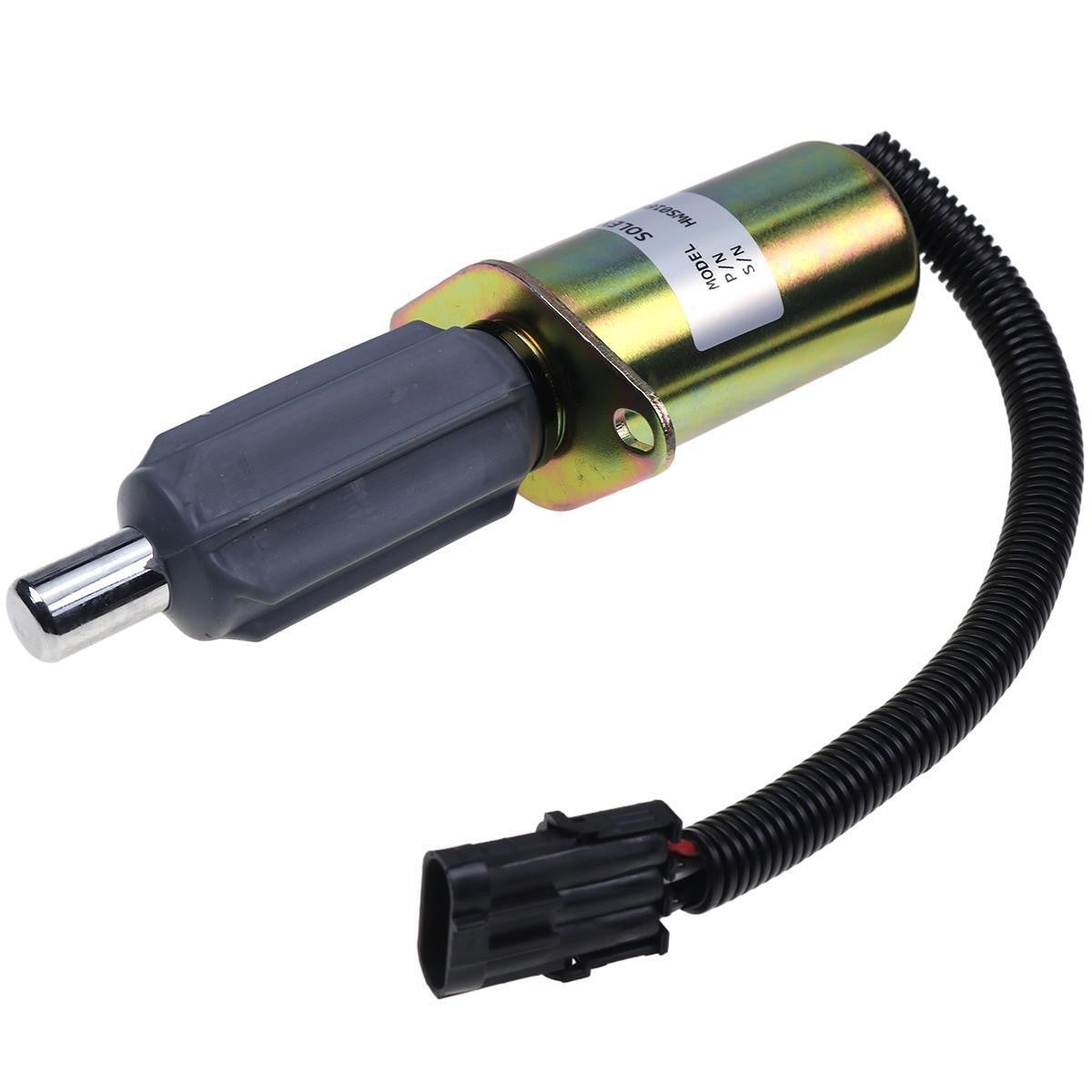 12V Fuel Shutoff Solenoid J921978 for CASE Tractor 7110 7120 7130 7140 7150
