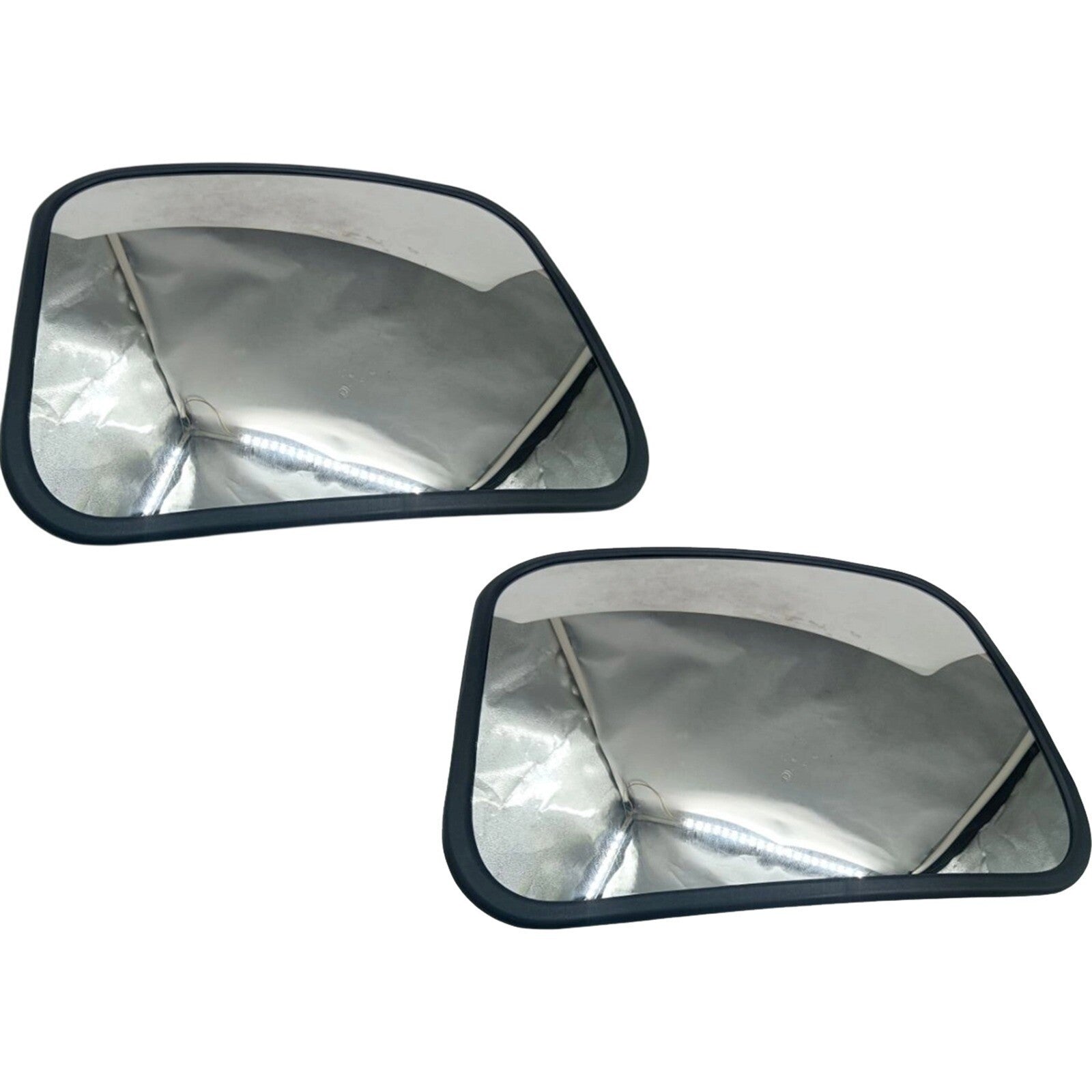 2 Pcs 9"X12" Rectangle Mirror For Komatsu Hitachi Kobelco Caterpillar Excavator