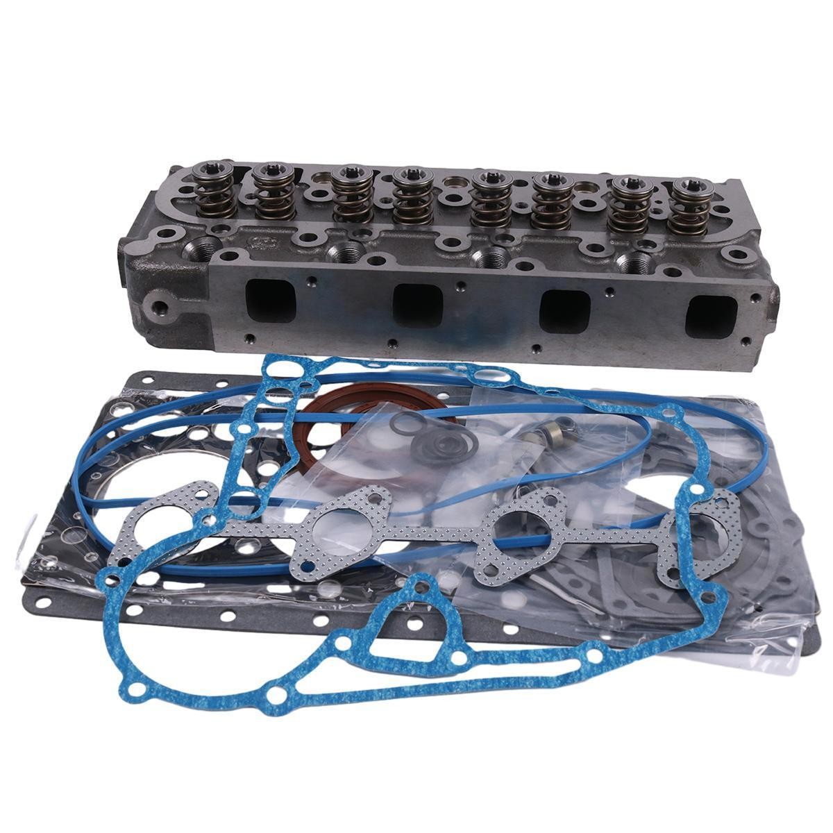 Complete Cylinder Head & Full Gasket Kit for Kubota Engine V1505 V1505-E2B