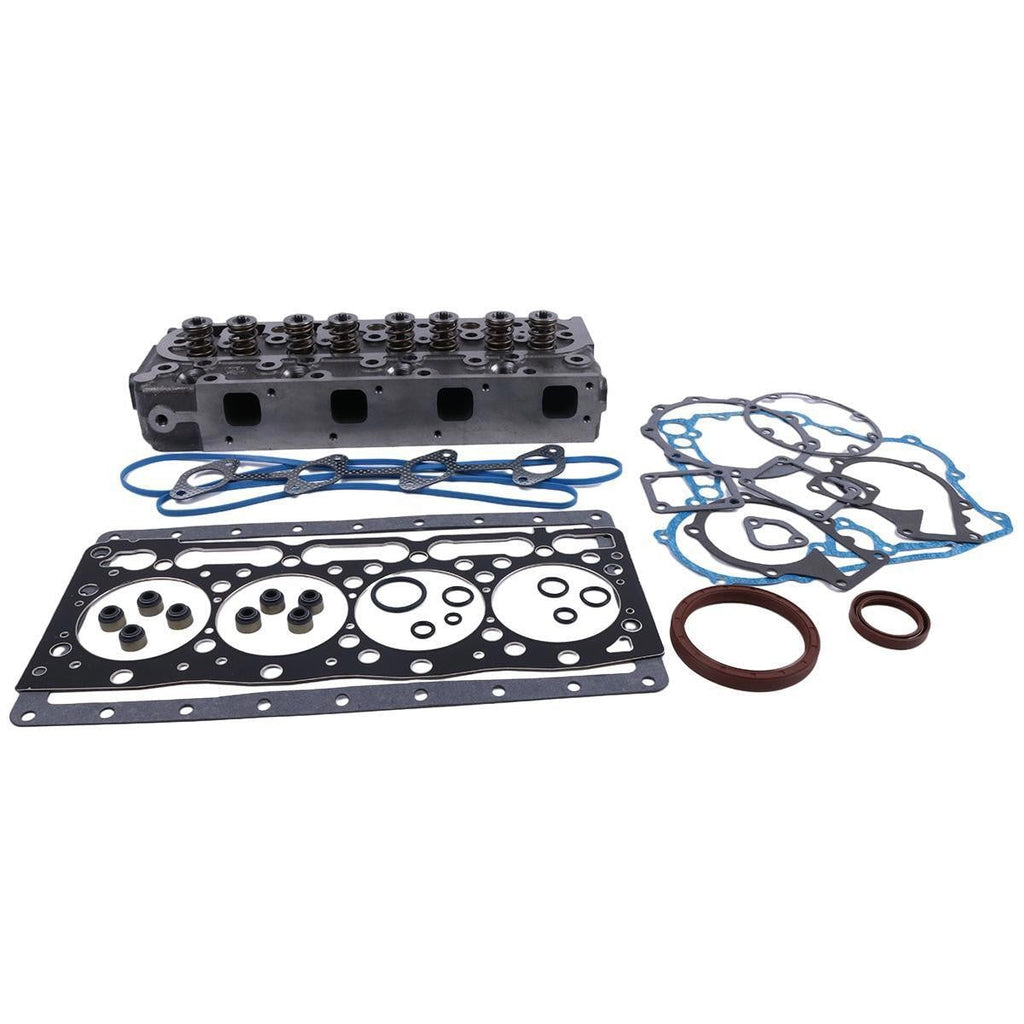Complete Cylinder Head & Full Gasket Kit for Kubota Engine V1505 V1505-E2B