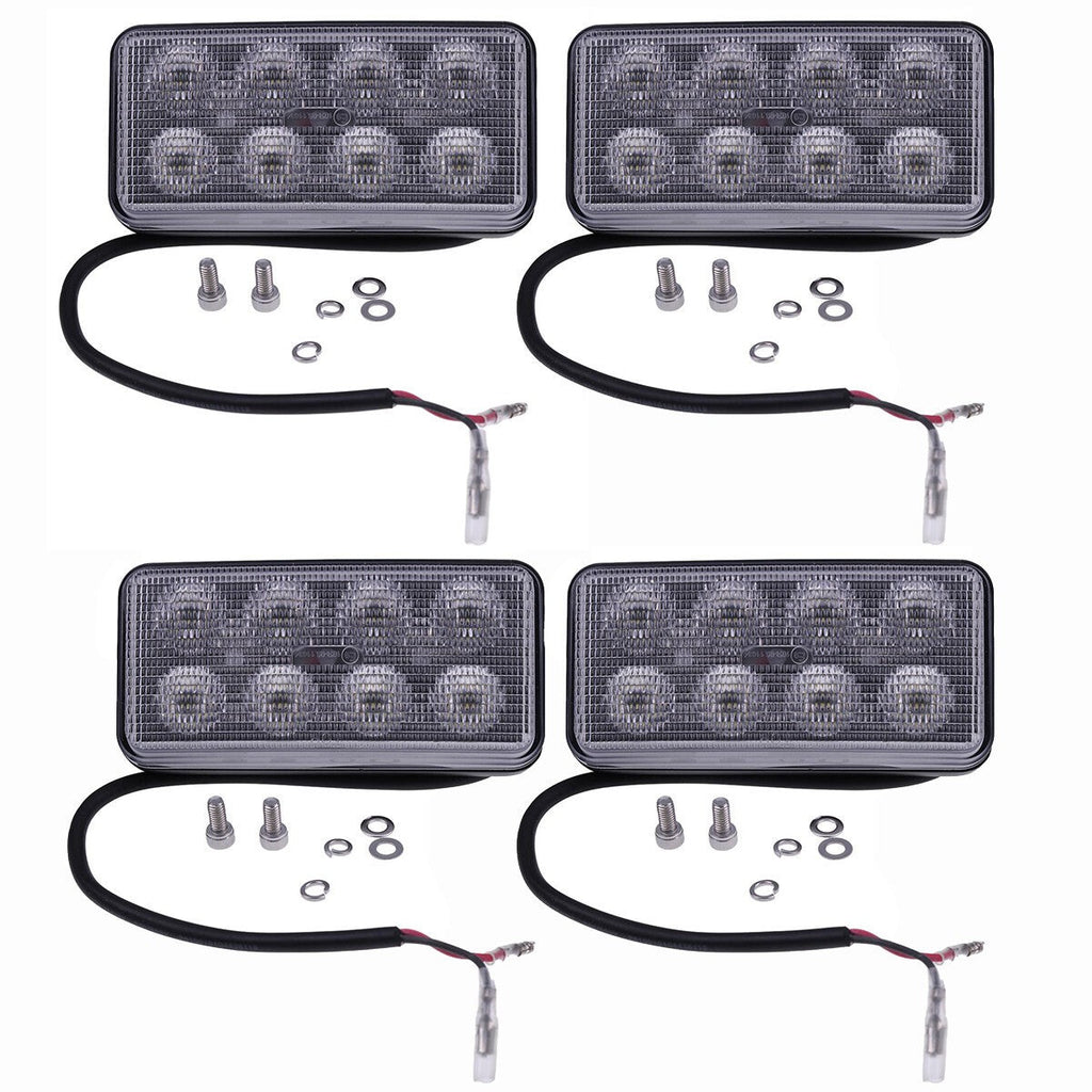 4X Led Work Light V0511-53510 for Kubota SVL65-2 SVL65-2C SVL75 SVL75-2 SVL75-2C