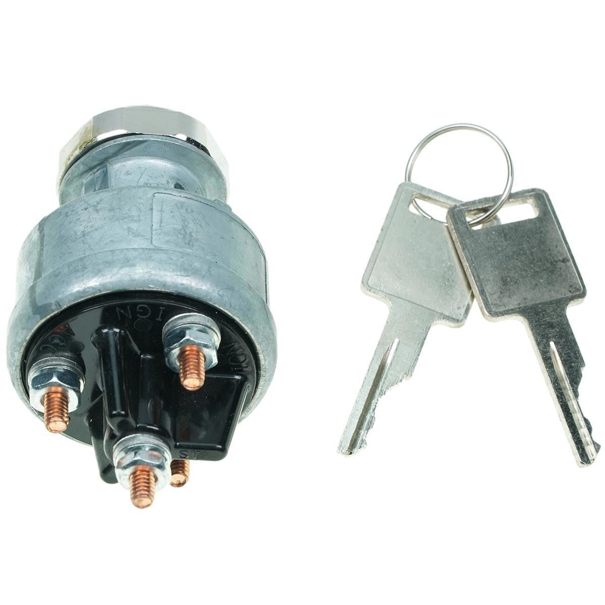 Ignition Switch w/2 Keys MG641833 for John Deere 570 6675 3375 675 4475 8875