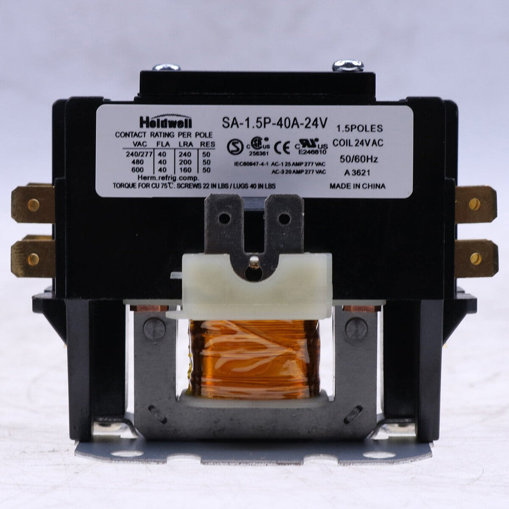 24V AC Coil Definite Purpose Contactor SA-1.5P-40A-24V for Air Condition