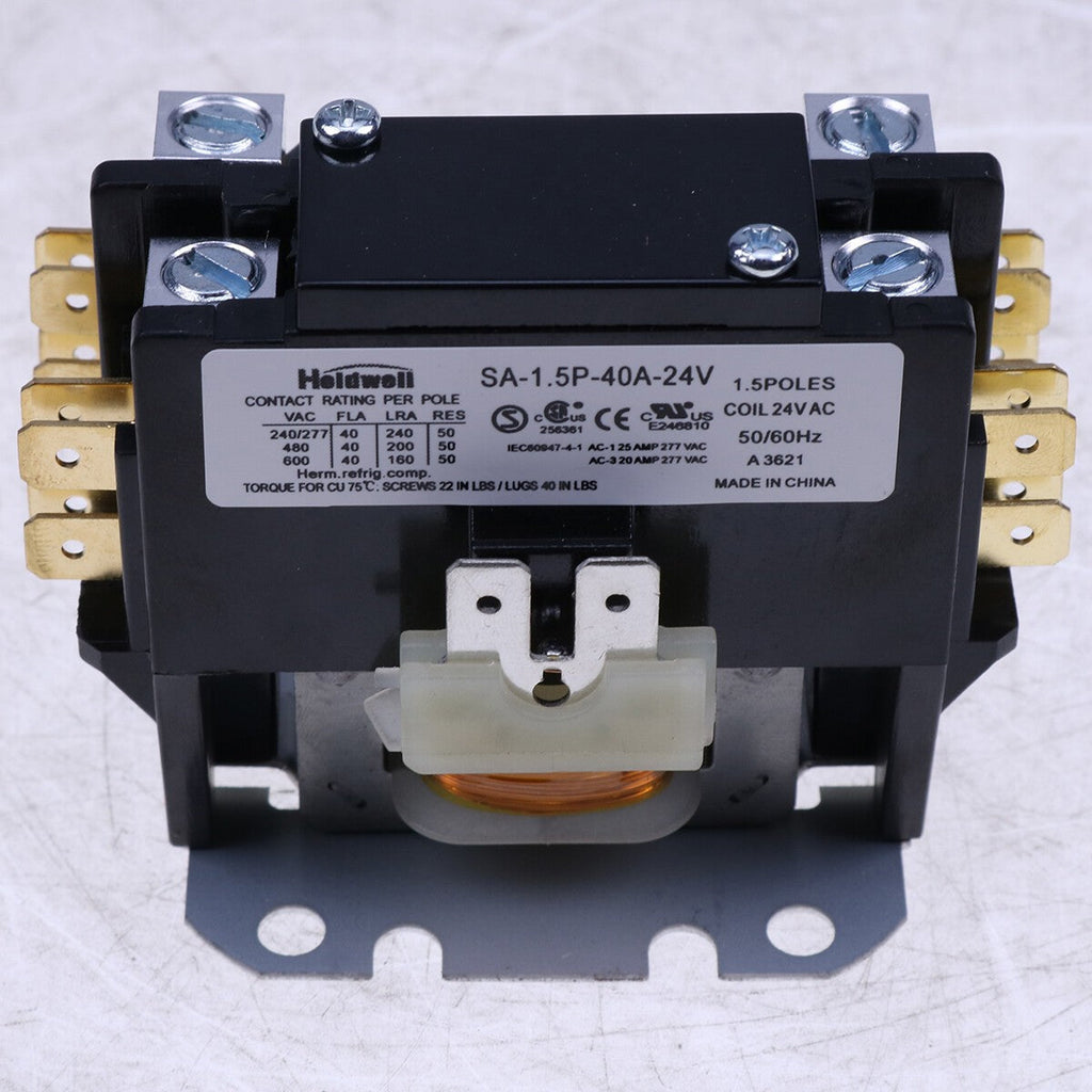 24V AC Coil Definite Purpose Contactor SA-1.5P-40A-24V for Air Condition