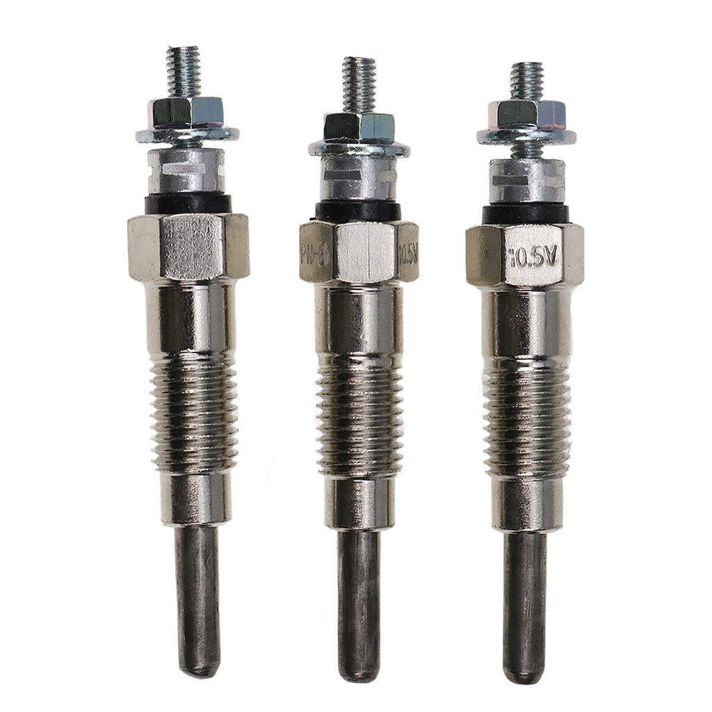 3X Glow Plugs 15521-65511 15694-65510 15694-65512 For Kubota D1102 D1302 D1402