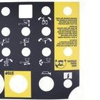 Platform Control Panel Decal 72081 72081GT for Genie Z-34/22N Z-34/22 DC Z-34/22