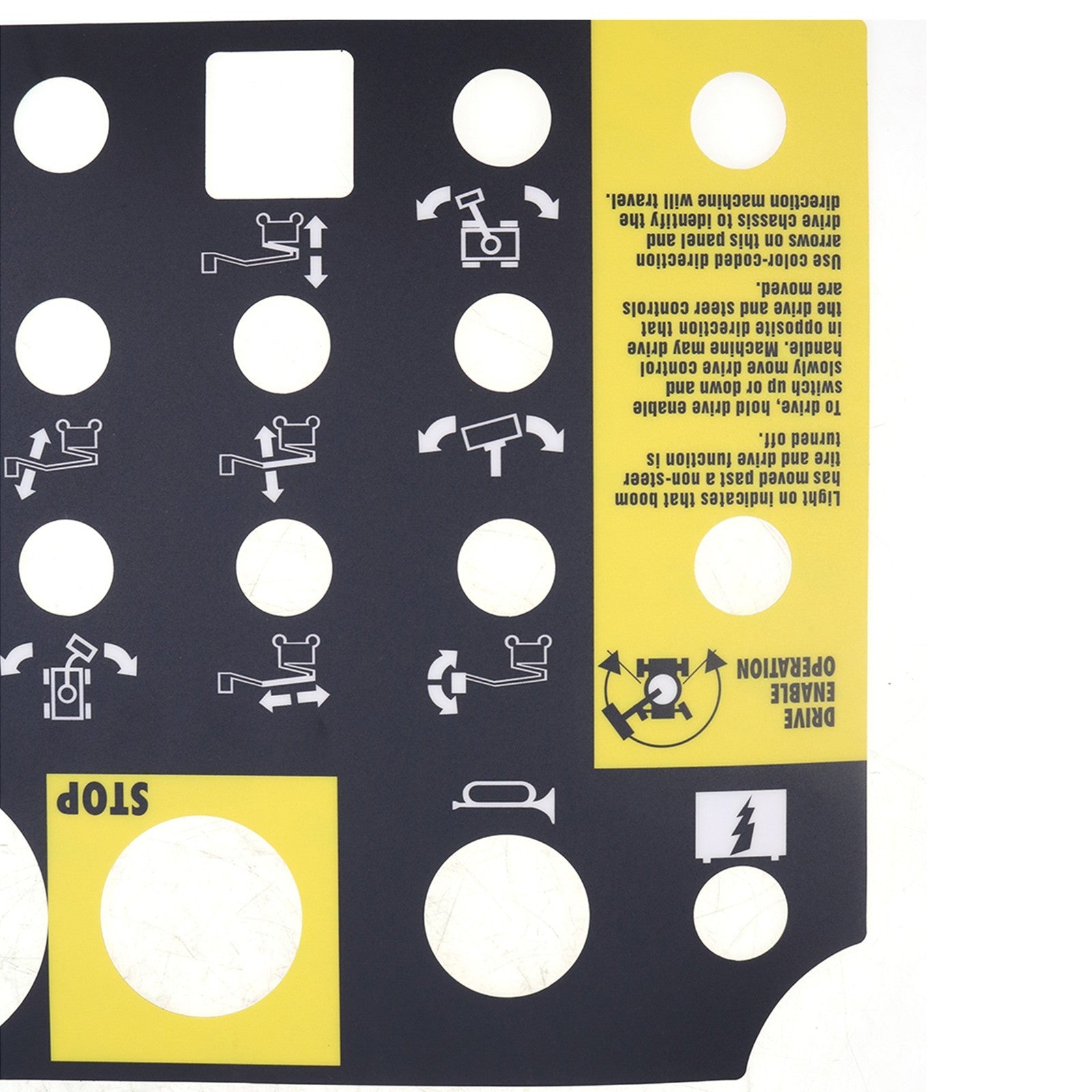 Platform Control Panel Decal 72081 72081GT for Genie Z-34/22N Z-34/22 DC Z-34/22