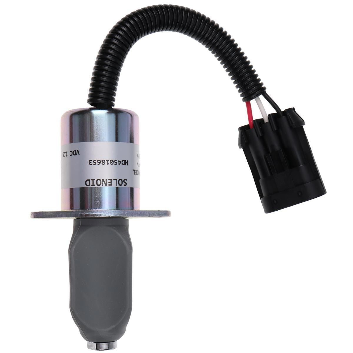 12V Shutoff Solenoid 7136559 6681512 for Bobcat A220 S100 S130 S150 450 453 463