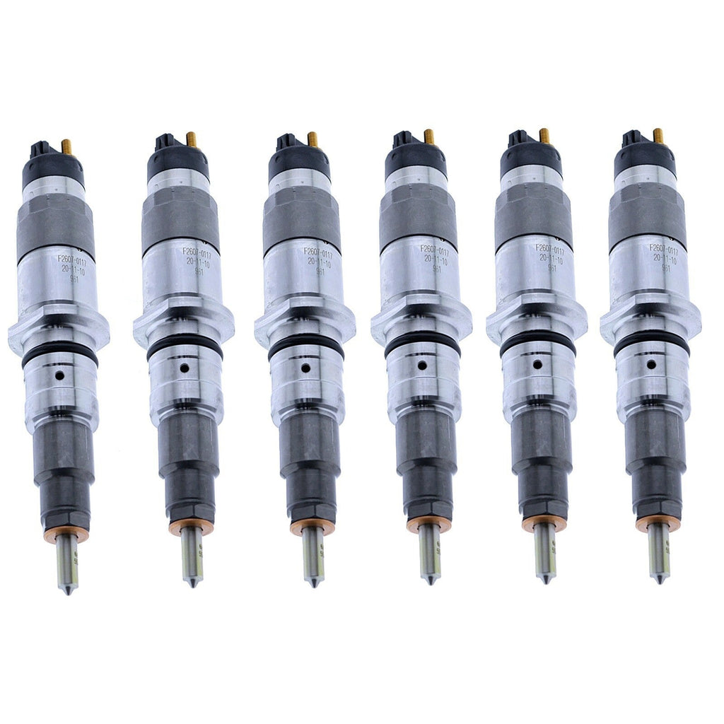 6 PCS Fuel Injector 0445120231 3976372 for Cummins Engine QSB4.5 QSB6.7