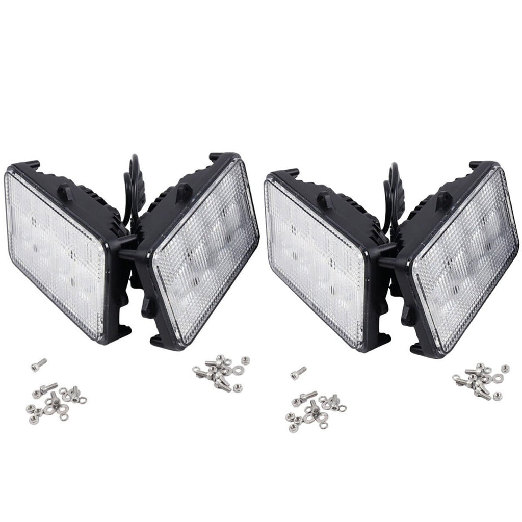 4Pcs 6"x4" LED Cab Light 6500K AH159332 for John Deere 9410 9510 9610 9400 9500