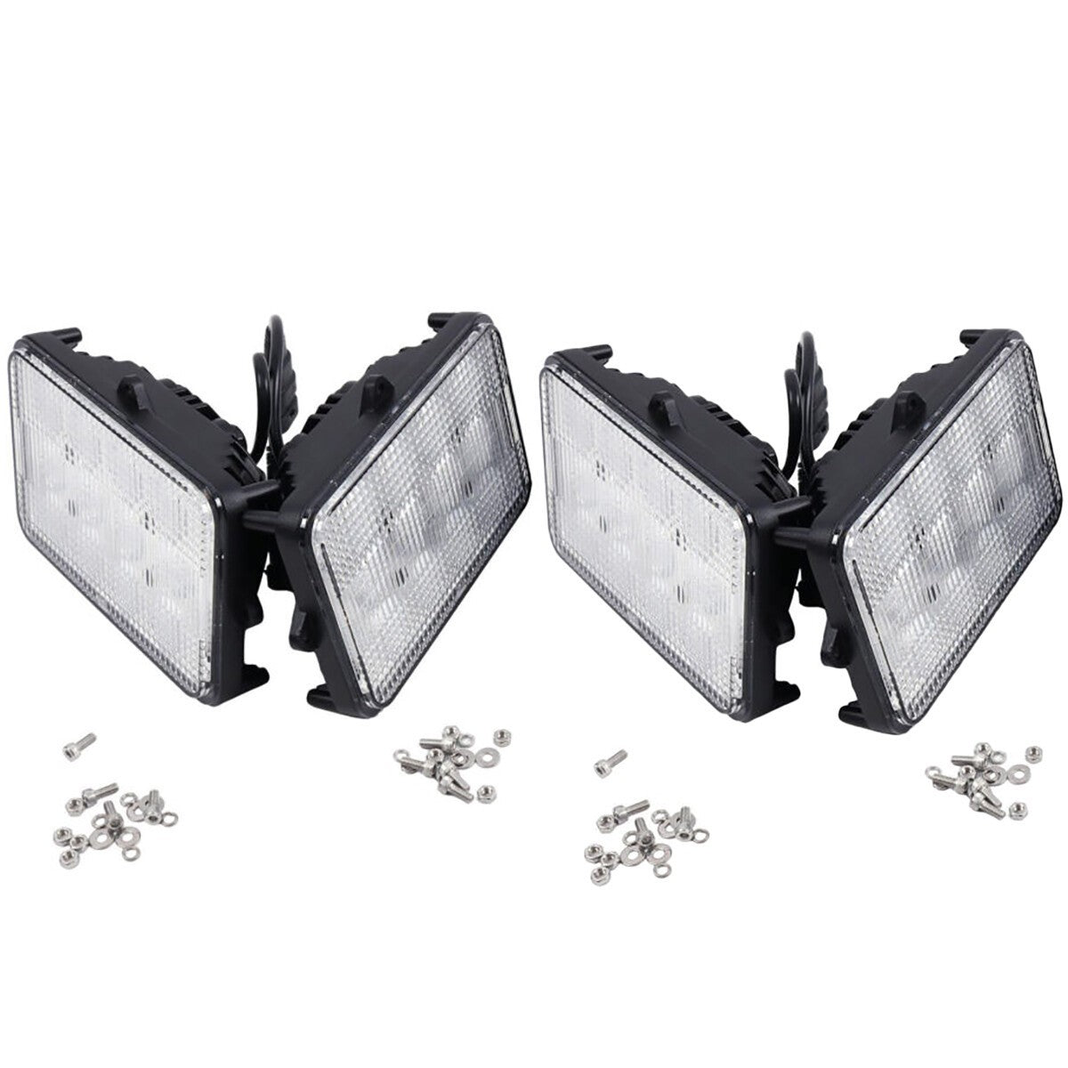 4Pcs 6"x4" LED Cab Light 6500K AH159332 for John Deere 9410 9510 9610 9400 9500