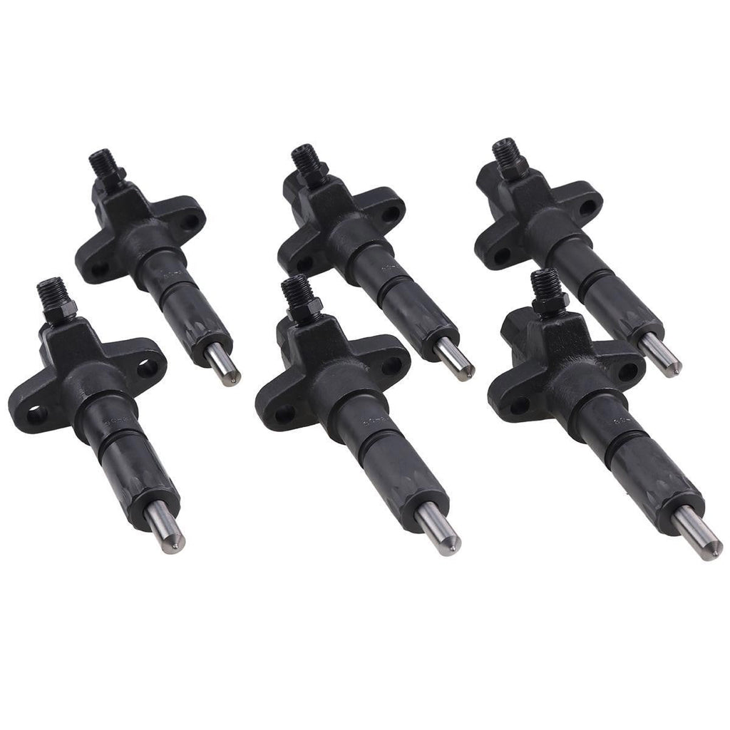 6 PCS Fuel Injector 1-15300250-2 for Isuzu 6BD1 6BG1 Hitachi EX200-2 EX200-3