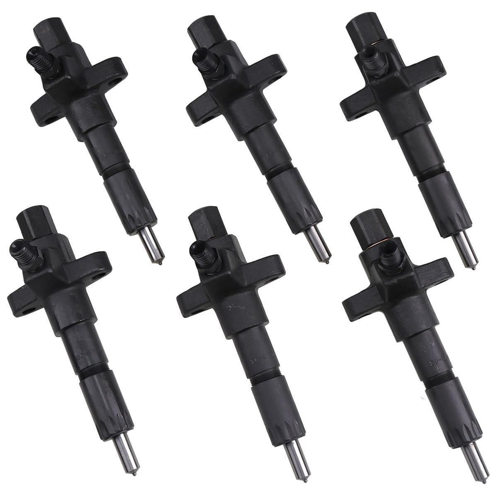 6 PCS Fuel Injector 1-15300250-2 for Isuzu 6BD1 6BG1 Hitachi EX200-2 EX200-3
