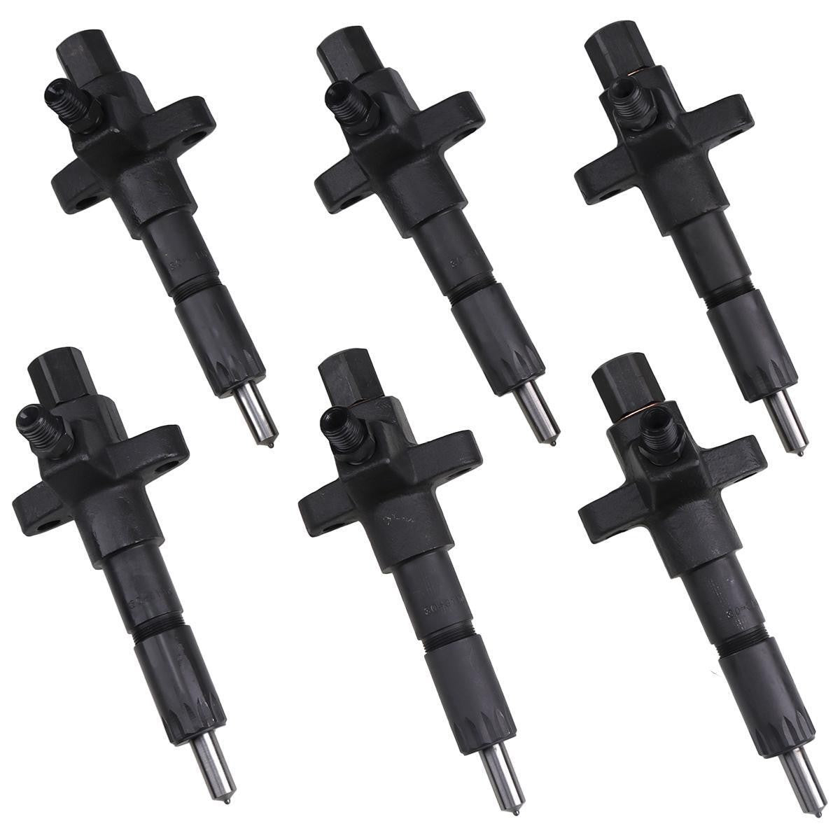 6 PCS Fuel Injector 1-15300250-2 for Isuzu 6BD1 6BG1 Hitachi EX200-2 EX200-3