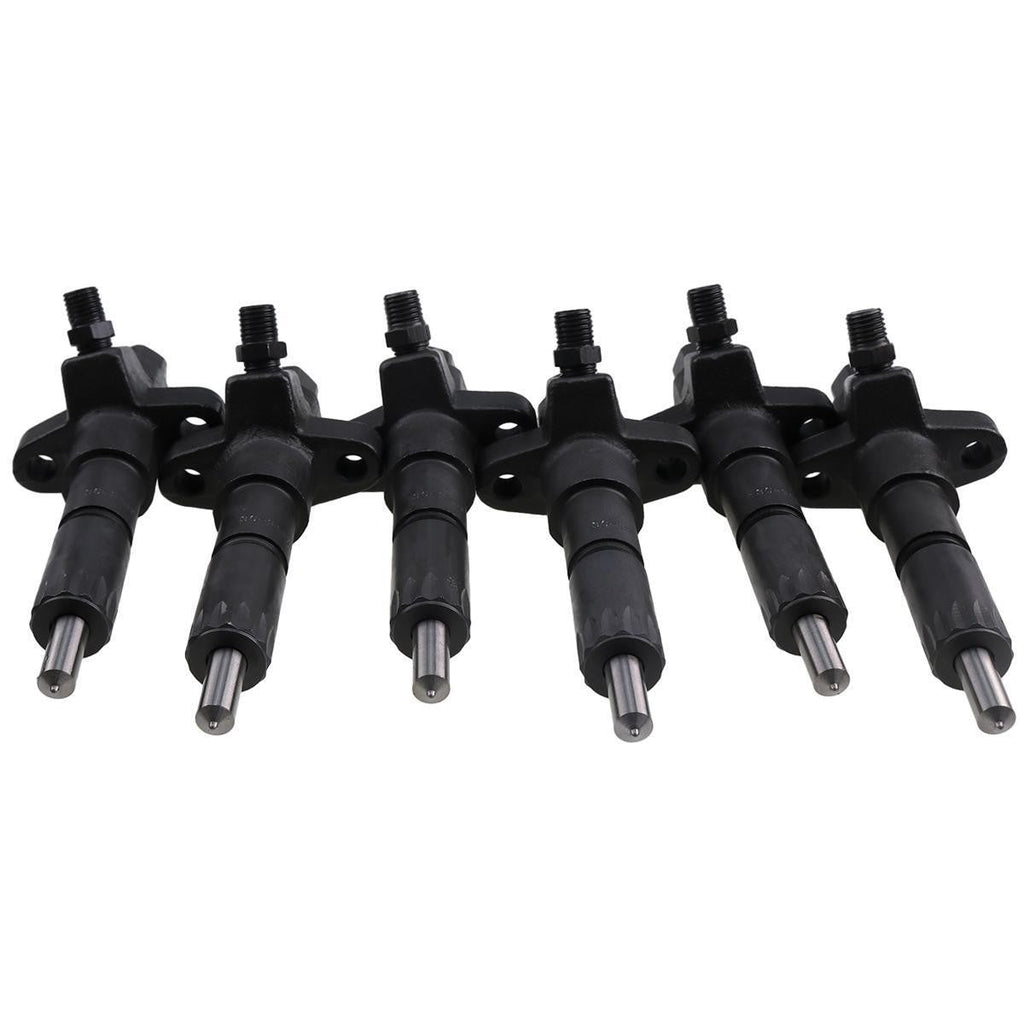 6 PCS Fuel Injector 1-15300250-2 for Isuzu 6BD1 6BG1 Hitachi EX200-2 EX200-3