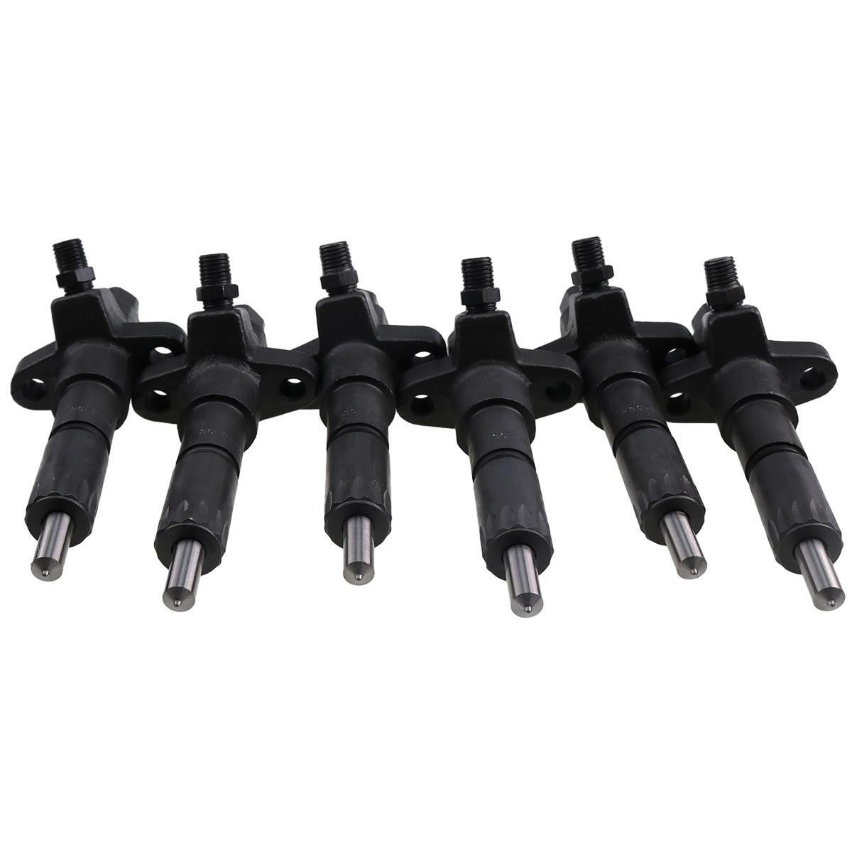 6 PCS Fuel Injector 1-15300250-2 for Isuzu 6BD1 6BG1 Hitachi EX200-2 EX200-3