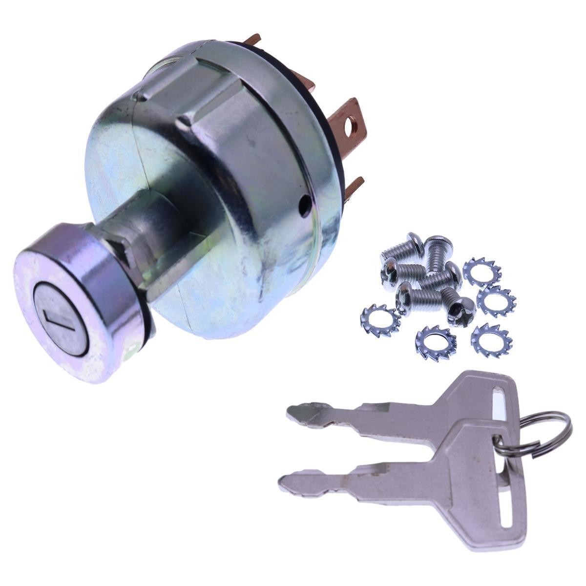 Ignition Switch With 2 Keys PH50S00007S001 for CASE CX17B CX47 CX25
