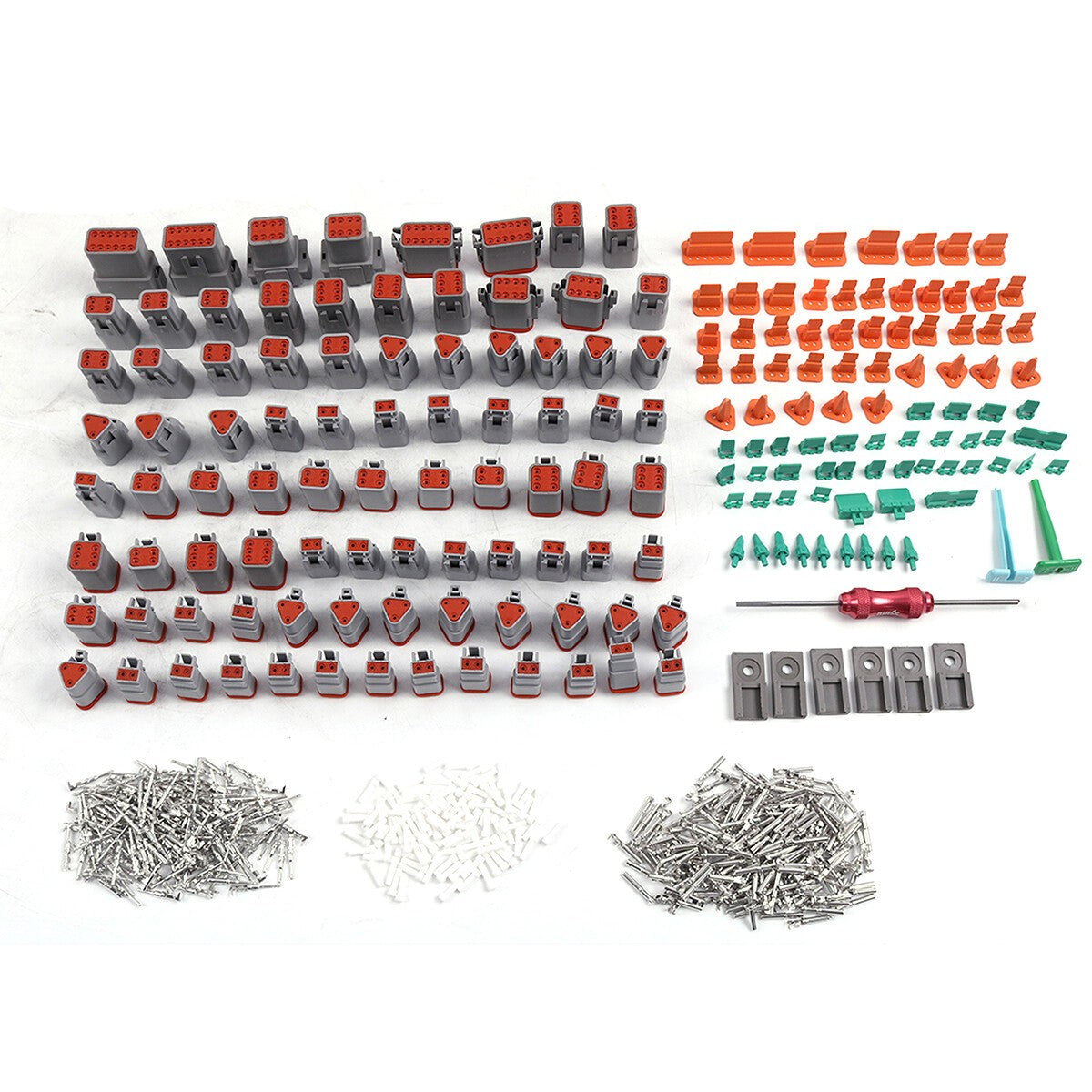 800Pcs Deutsch DT Connector Kit Stamped for 14 16 18 20 GA. WIRE