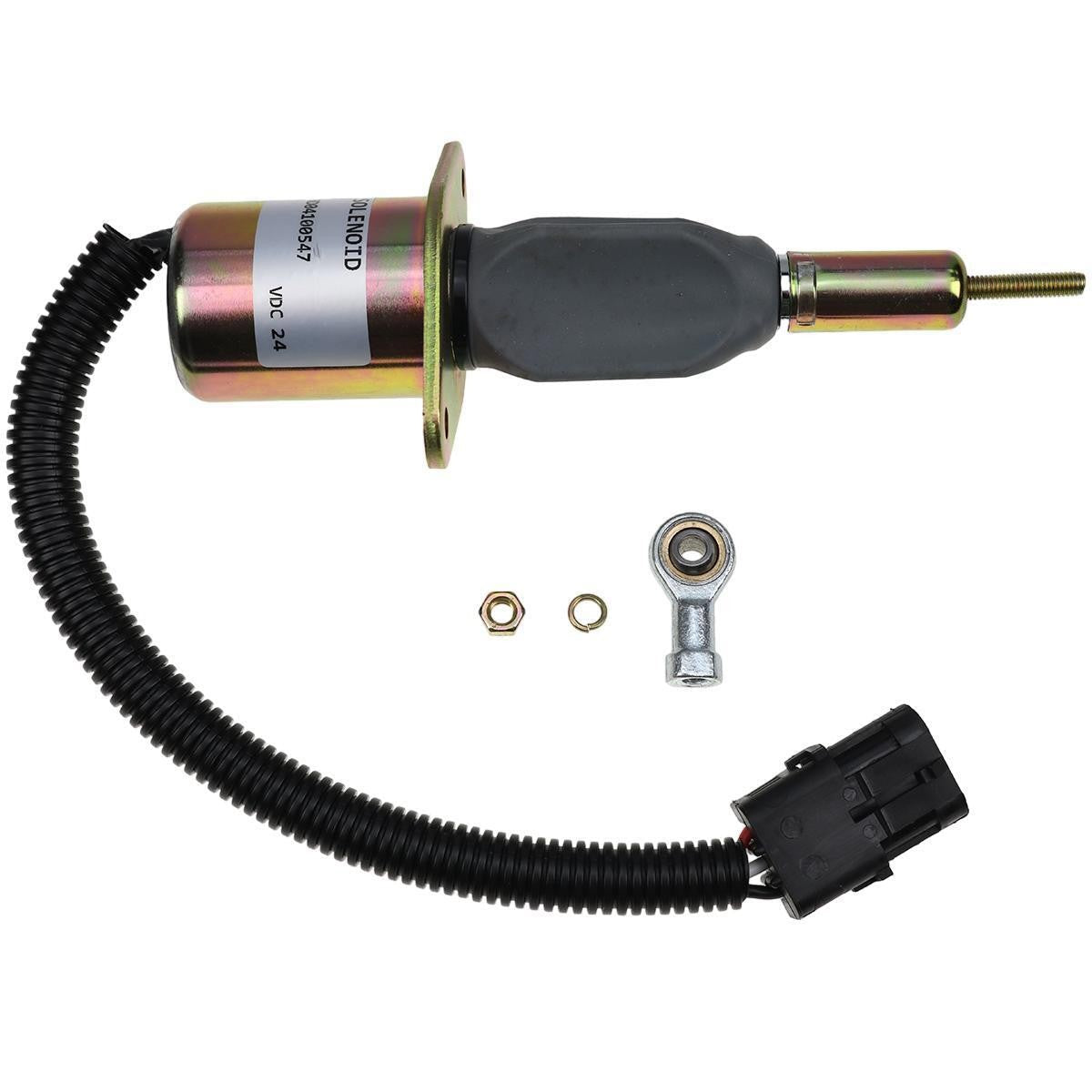 24V Fuel Shutoff Solenoid 87420951 for CASE 1850K 1850K-LGP 1850K-LT 721B 721C