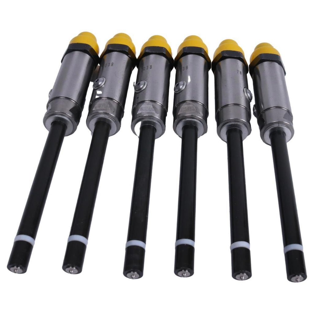 6 Pieces Fuel Injector 7W-7038 0R-4124 for CAT 3306 3306B D6H D6D D6R 6A 6S 6SU
