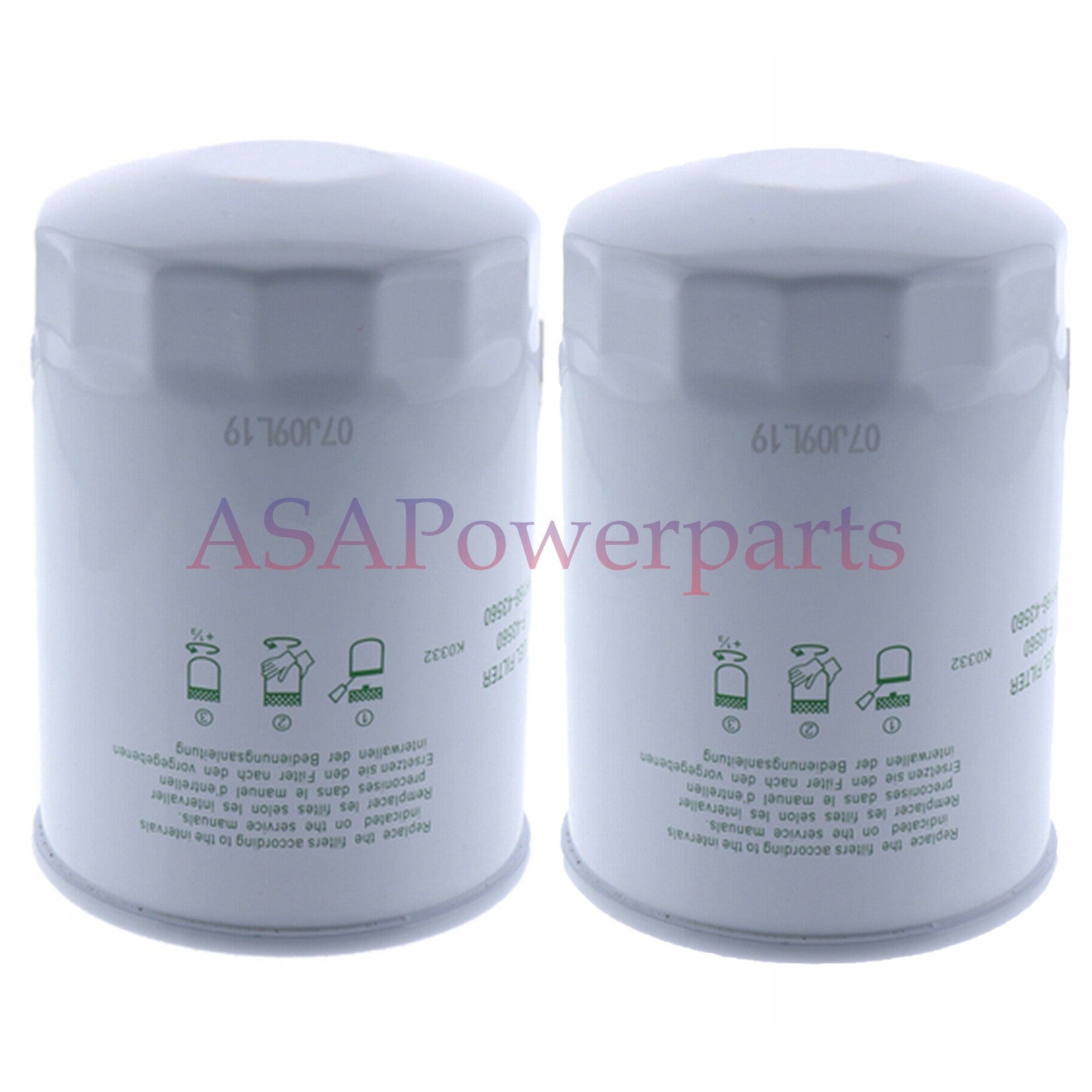 2 Pcs Fuel Filter HHV00-51640 for Kubota V3800 Track Loader SVL75-2C SVL95-2S