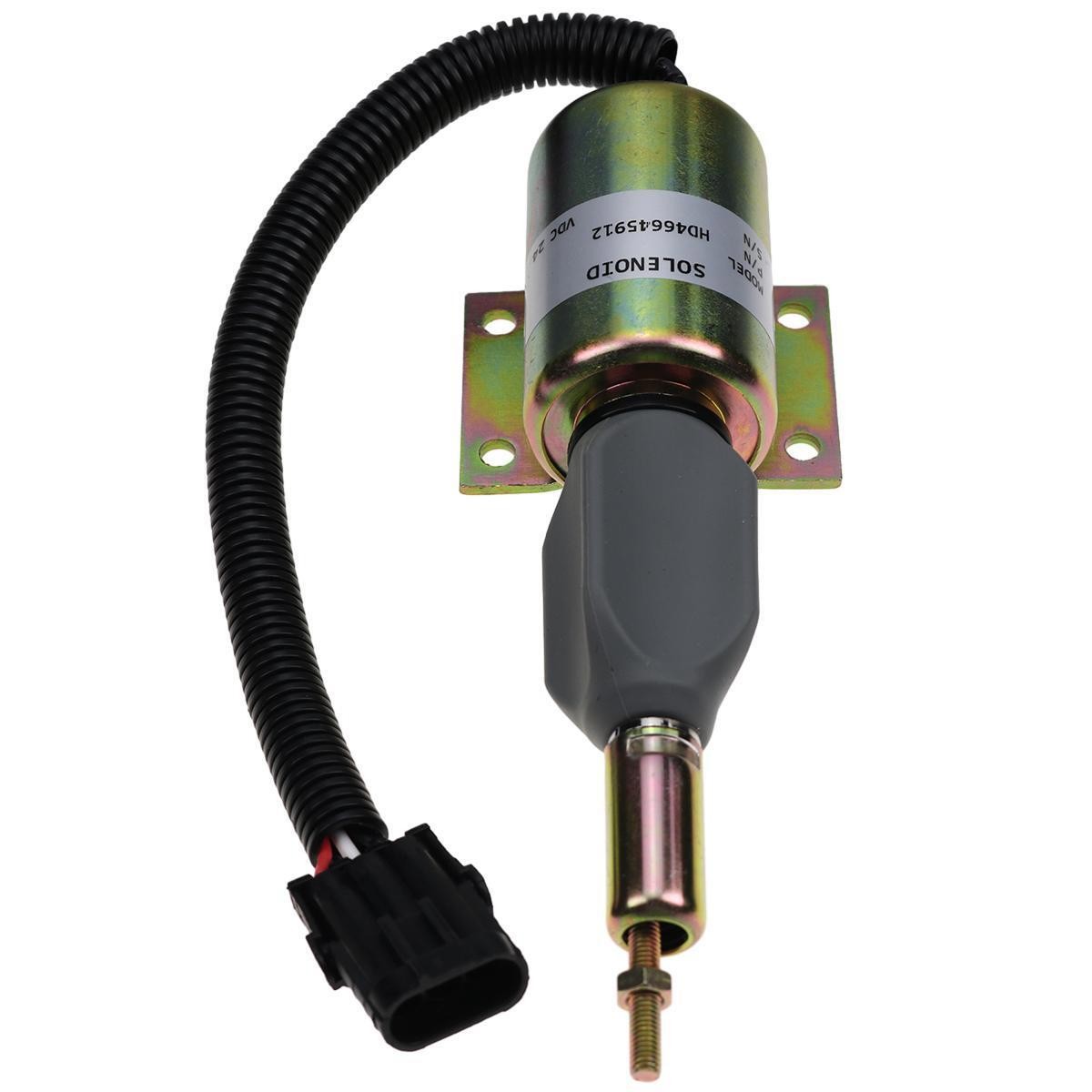 24V Fuel Shutdown Solenoid for John Deere 120 160LC 200LC 230LC 270LC Cummins6CT