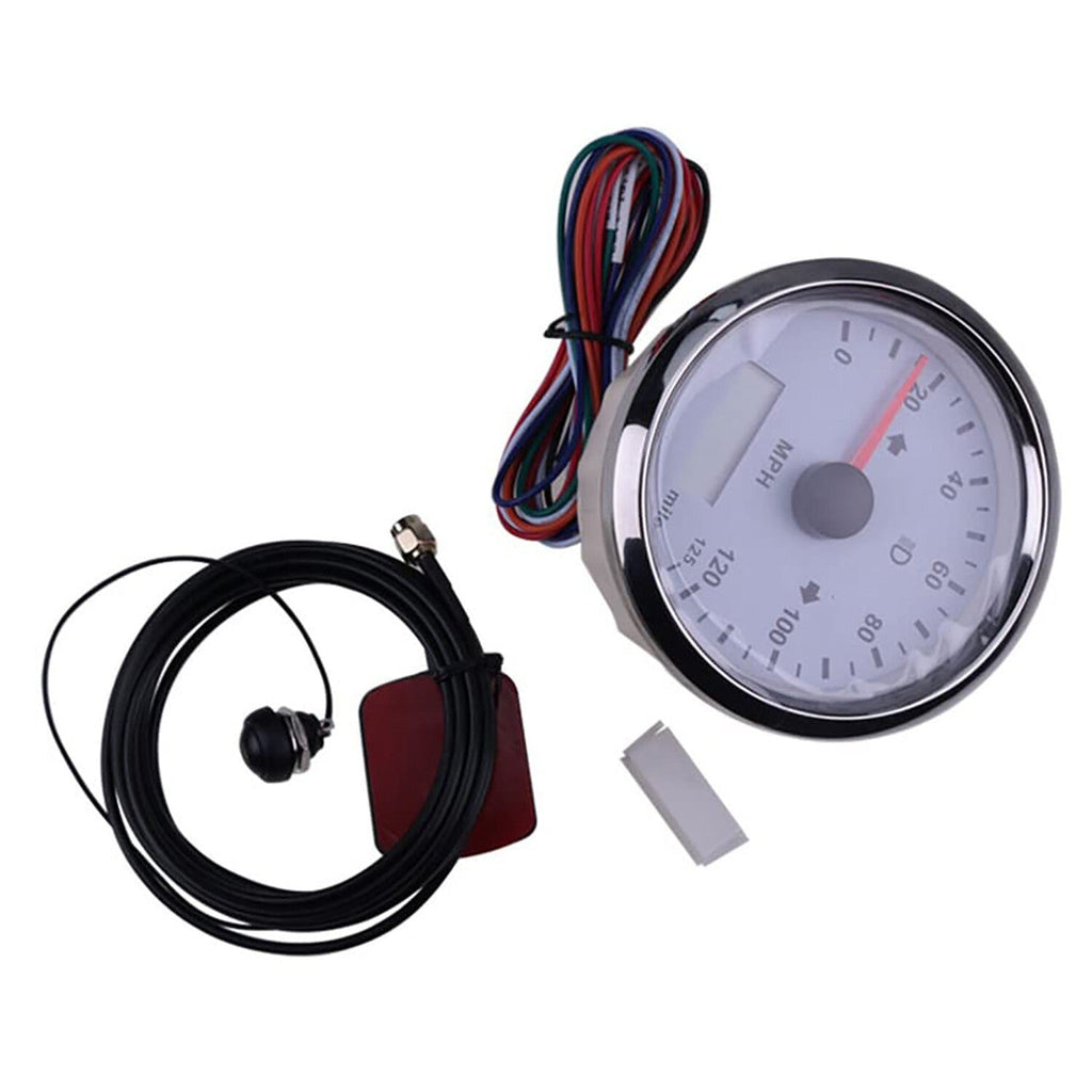 GPS Speedometer 125MPH Adjustable for Boat Car 3 3/8 12V 24V with Backlight