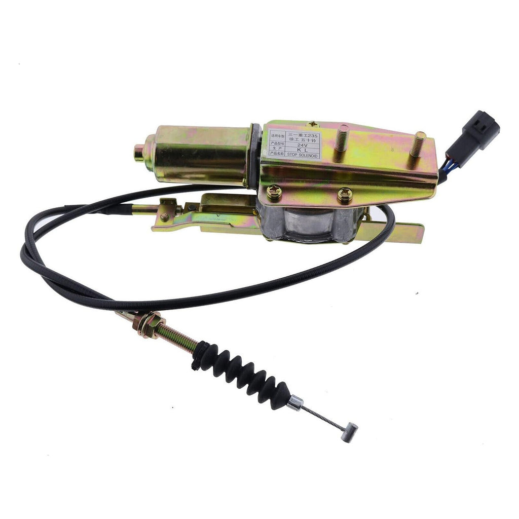 24V Stop Solenoid 0C29-1819002270 for Case Excavator XCG230 Isuzu Engine