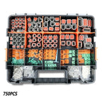 750 Pcs Deutsch DT Connector Plug Kit for 14 16 18 20 AWG Stamped Contact Kit