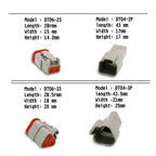 750 Pcs Deutsch DT Connector Plug Kit for 14 16 18 20 AWG Stamped Contact Kit