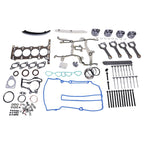 Engine Pistons Overhaul Rebuild Kit - Con Rods For 11-16 Chevy Cruze Buick 1.4L