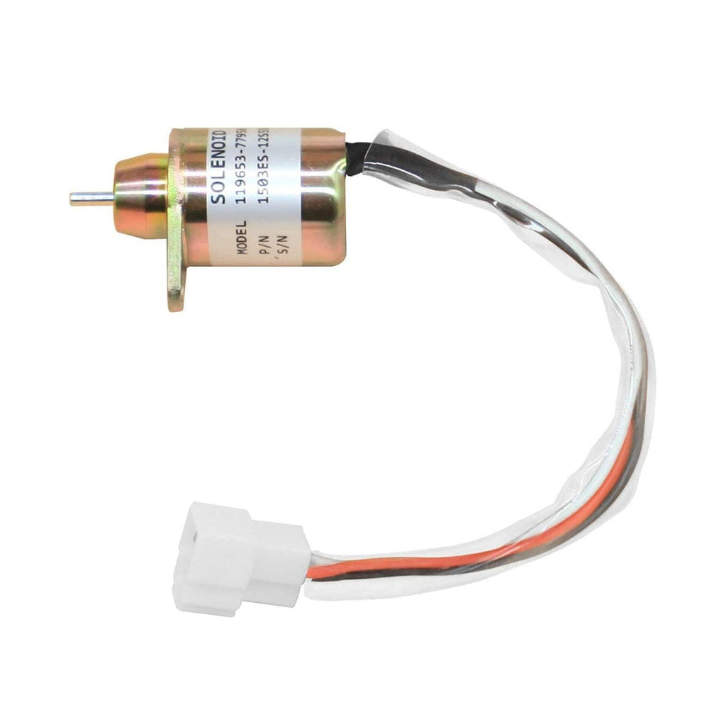 12V Fuel Shut Off Stop Solenoid Valve 2503531 for Yanmar Cummins Excavator
