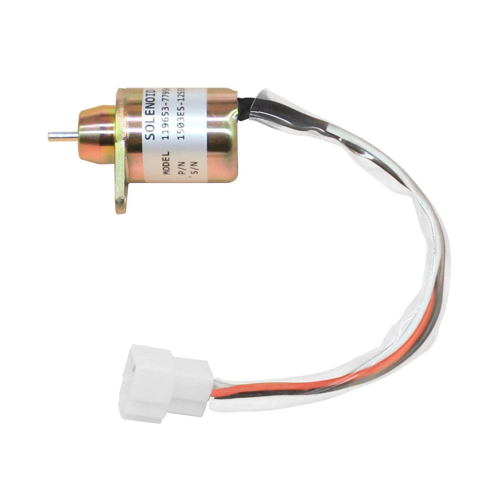12V Fuel Shut Off Stop Solenoid Valve 2503531 for Yanmar Cummins Excavator