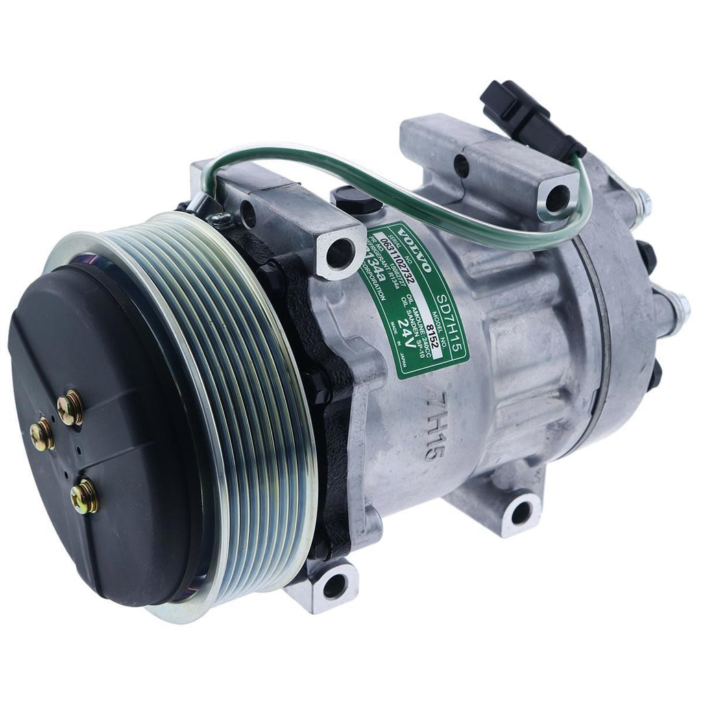 SD7H15 A/C Compressor VOE11412631 VOE15082727 for Volvo EC330 EC360 EC460 EC700