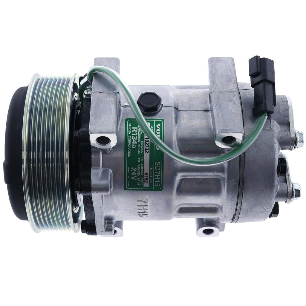 SD7H15 A/C Compressor VOE11412631 VOE15082727 for Volvo EC330 EC360 EC460 EC700