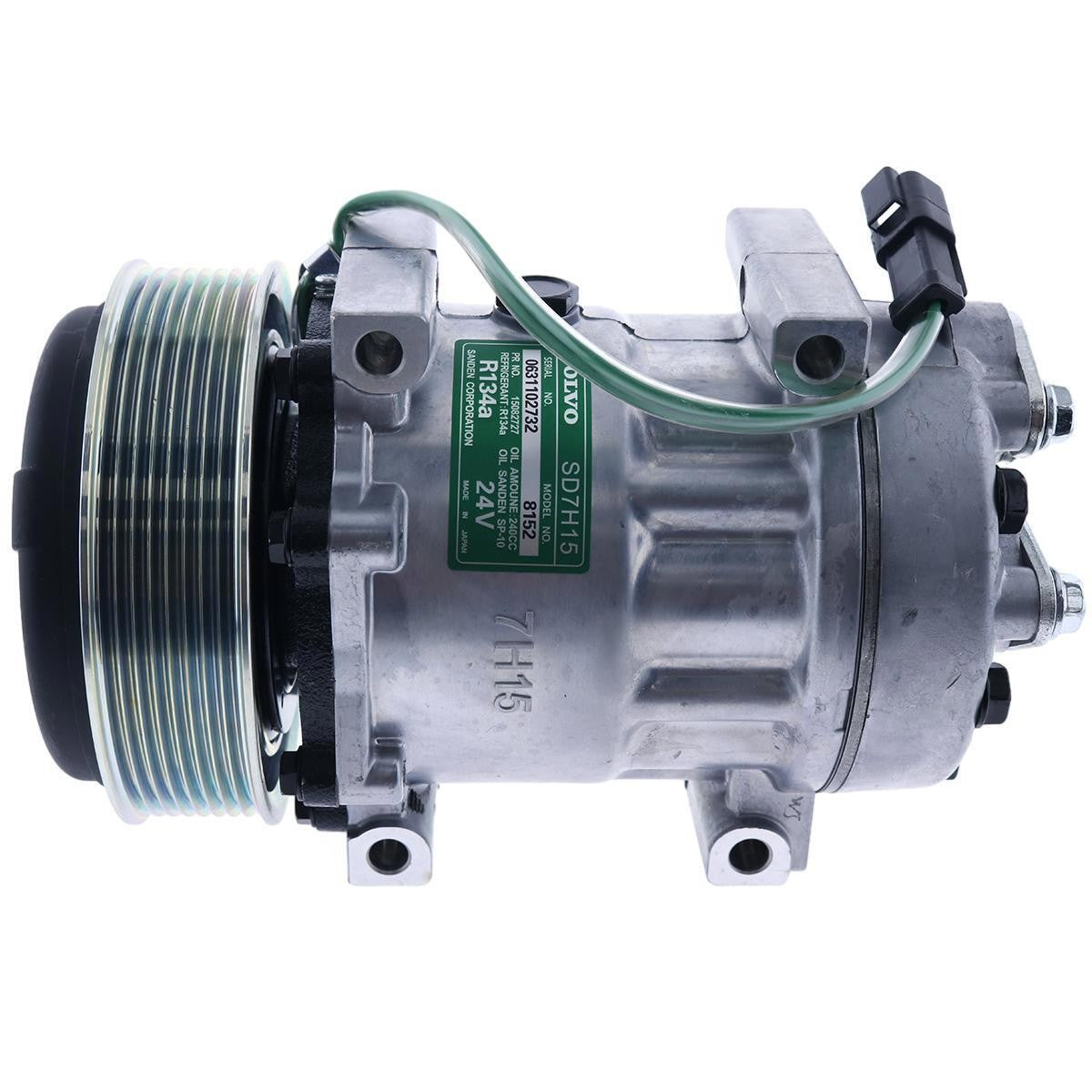 SD7H15 A/C Compressor VOE11412631 VOE15082727 for Volvo EC330 EC360 EC460 EC700