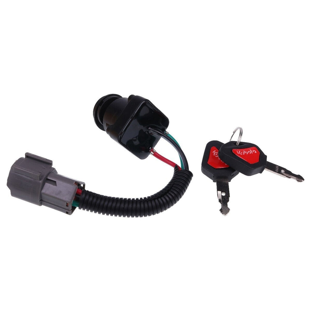 Starter Switch w/Keys 32771-31822 for Kubota Backhoe Loader L39 L45 L47 L48 M59